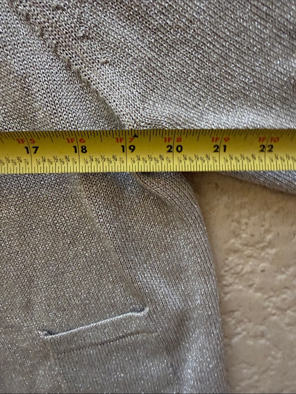 Talbots Beige Open-Front Knit Cardigan - Picture 5 of 6